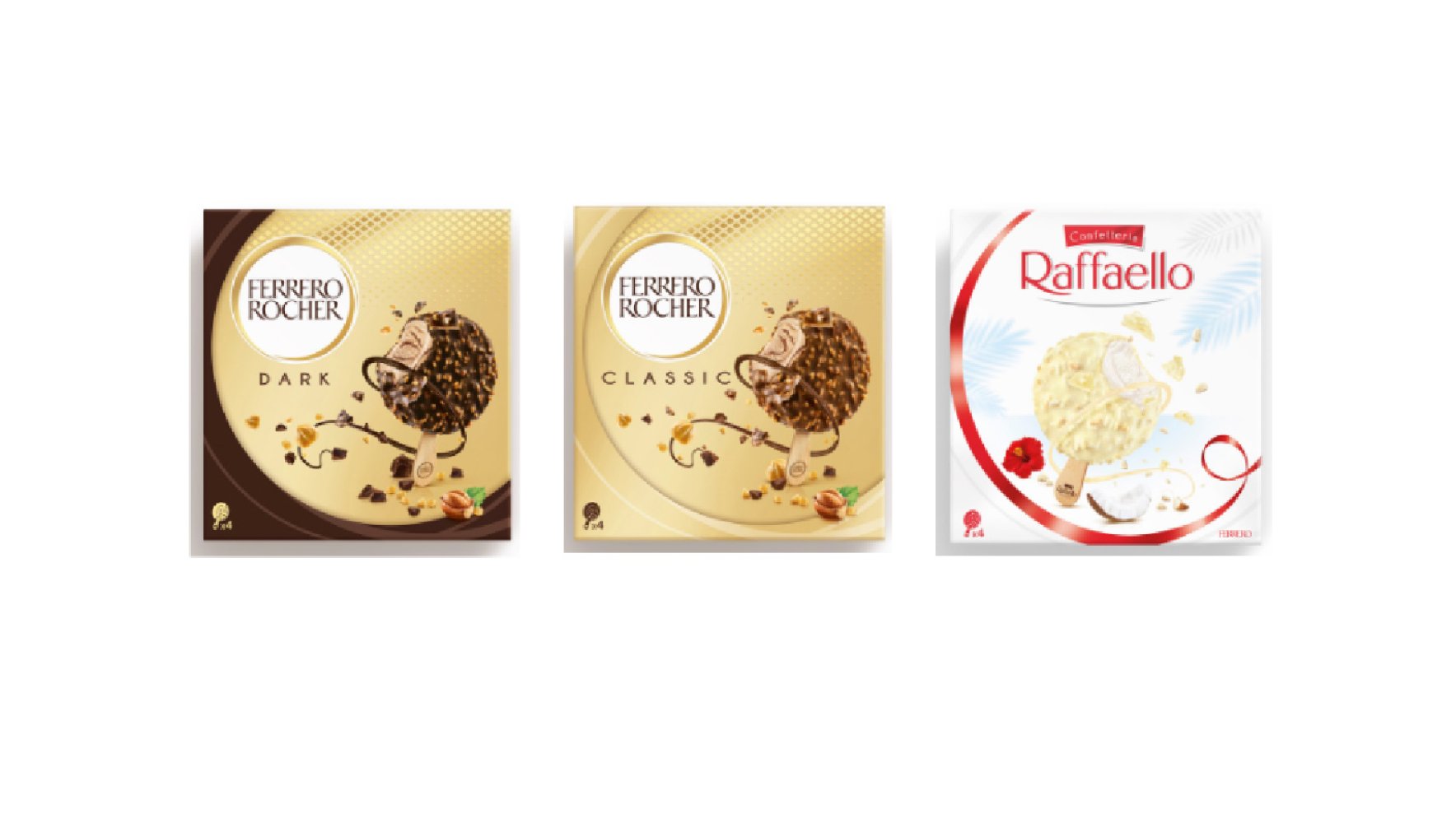 Ferrero unveils debut for Rocher and Raffaello ice cream ranges