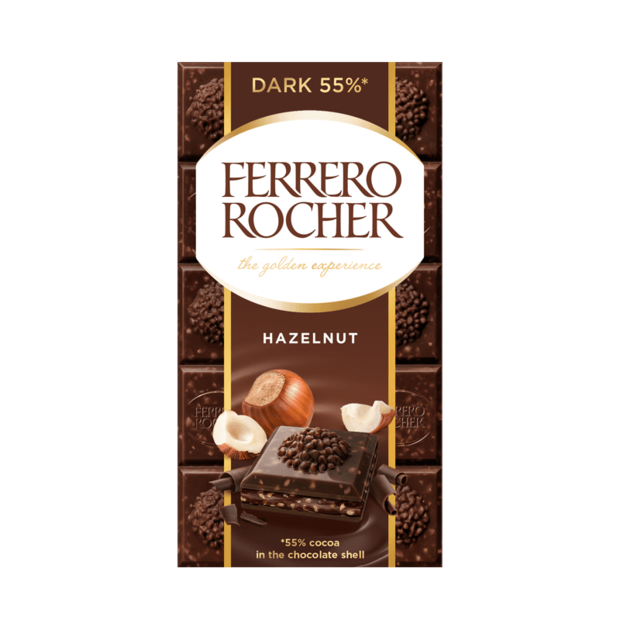 Ferrero Rocher Dark Chocolate Bar 90g